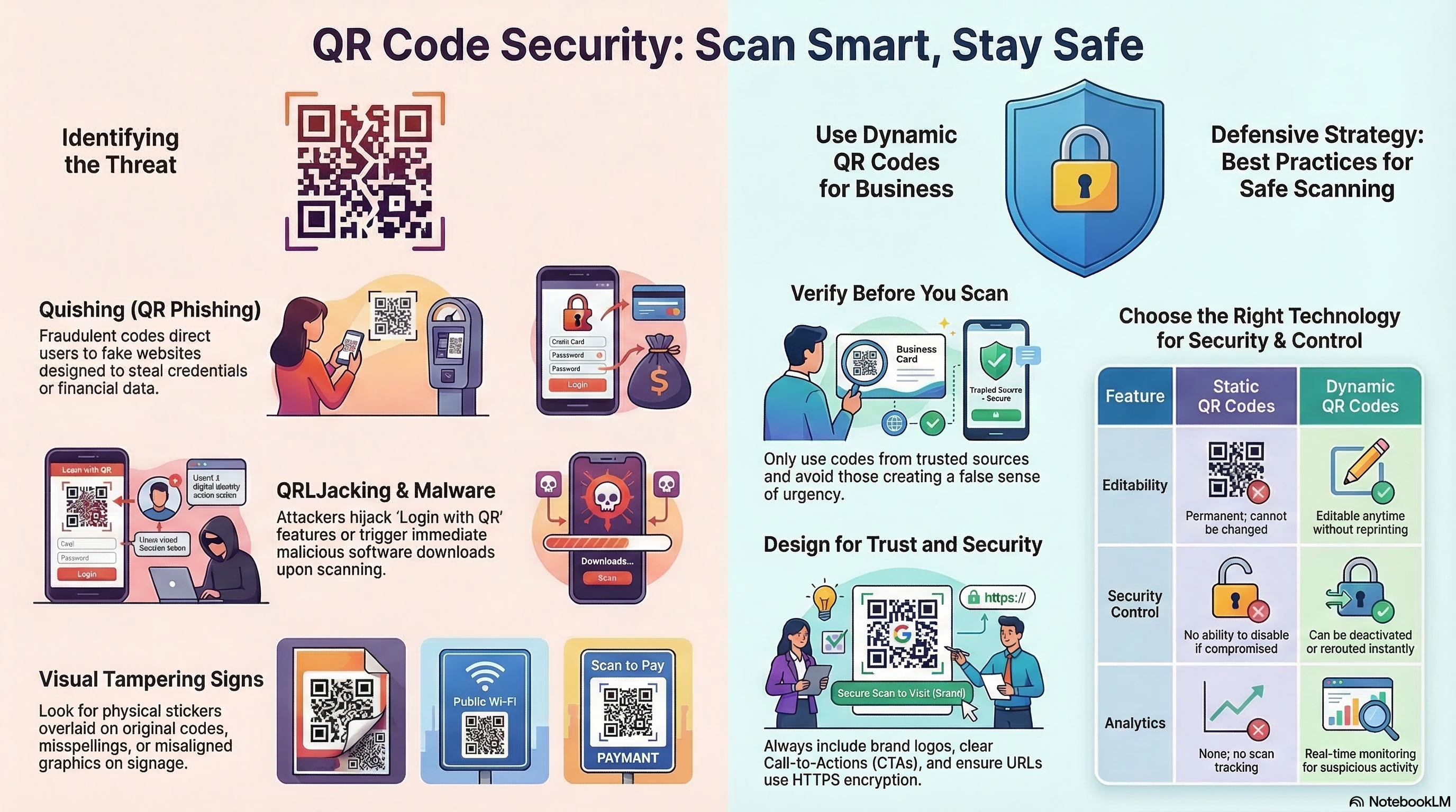 QR Code Security Infographic: Scan Smart, Stay Safe